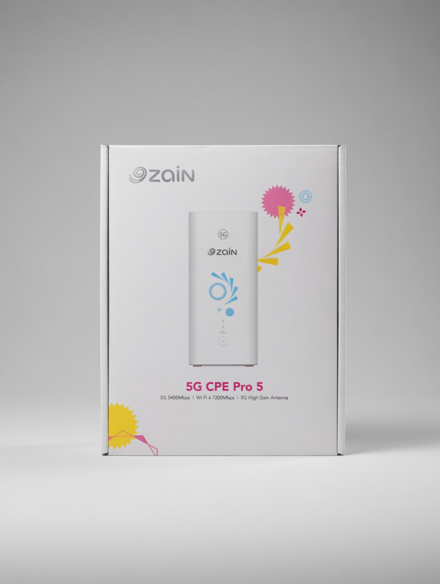 زين 5G CPE Pro 5 - راوتر 5G مع واي فاي 6 (5400 ميجابت)